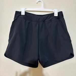 Lands' End Women's Black Active Shorts Size 12